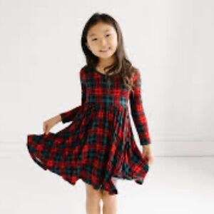 Little Sleepies Plaid Play Twirl Dress